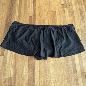 Women's Maternity XXL Liz Lange Bathing Suit Bottom with Skirt Cover Black